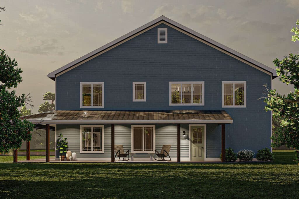 two story barn style house